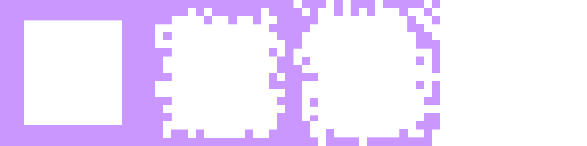 Pixelated teammember reveal animation